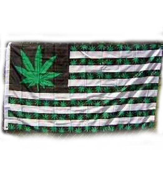 3'x5' USA Marijuana Weed Rainbow Flag - 100% Polyester With Brass Grommets For Outdoor Display